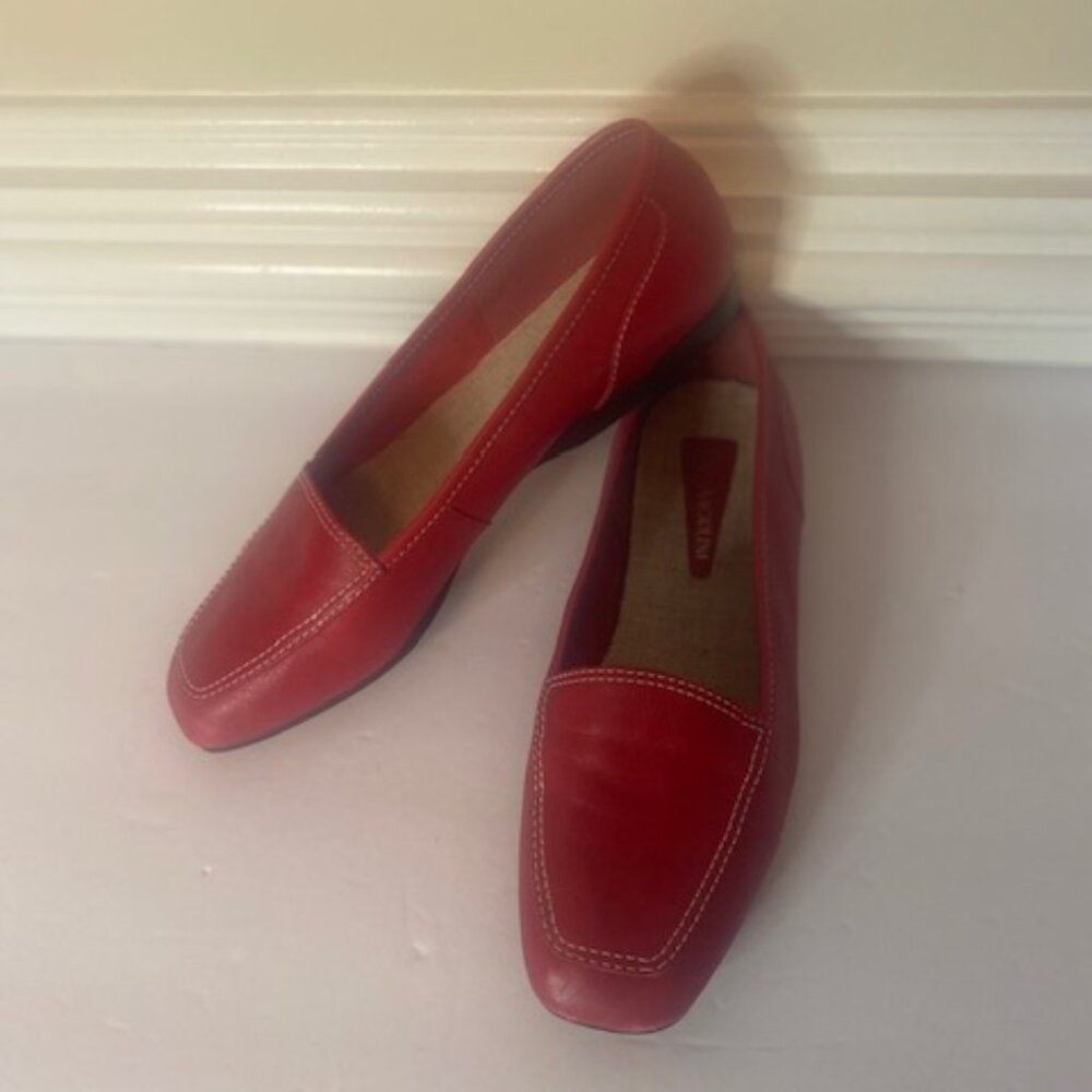 Enzo Angiolini Red Leather Women's Loafers/shoes, size 7M - Picture 3 of 7